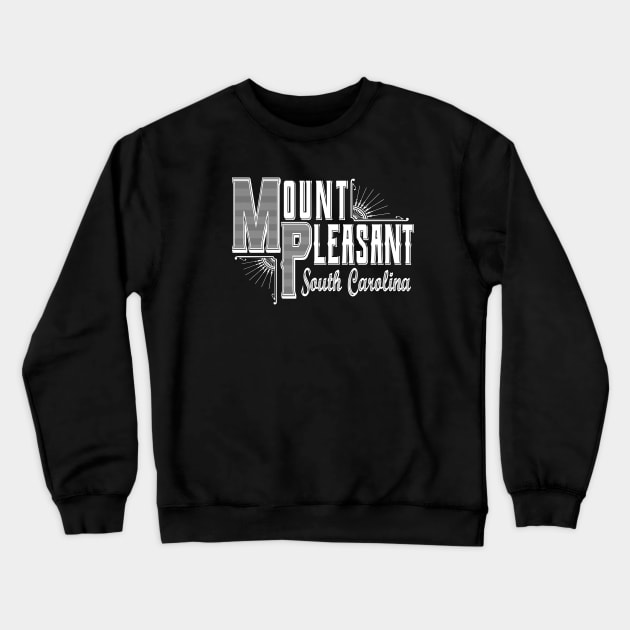 Vintage Mount Pleasant, SC Crewneck Sweatshirt by DonDota